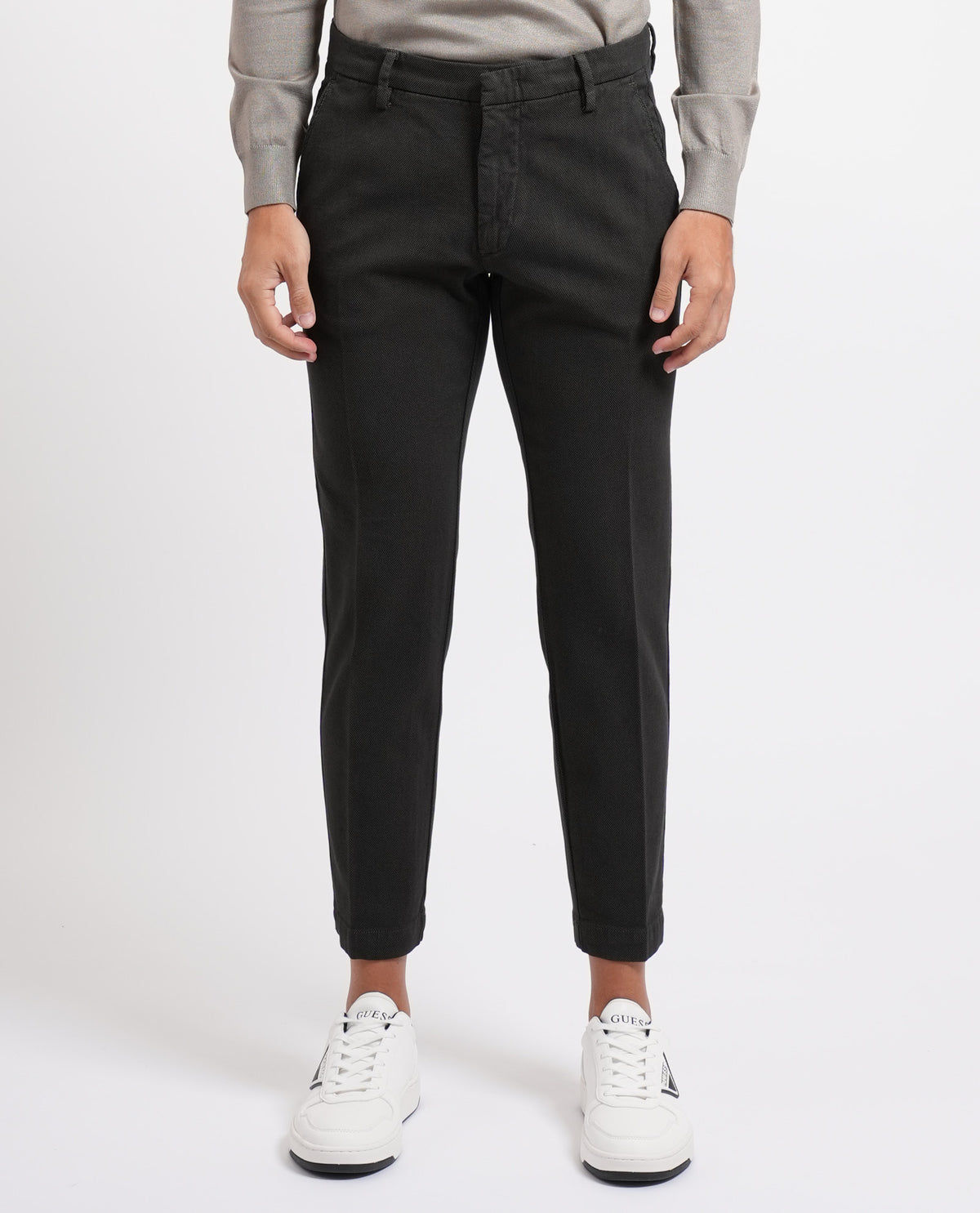Pantaloni slim fit Sette/Mezzo con gancio 