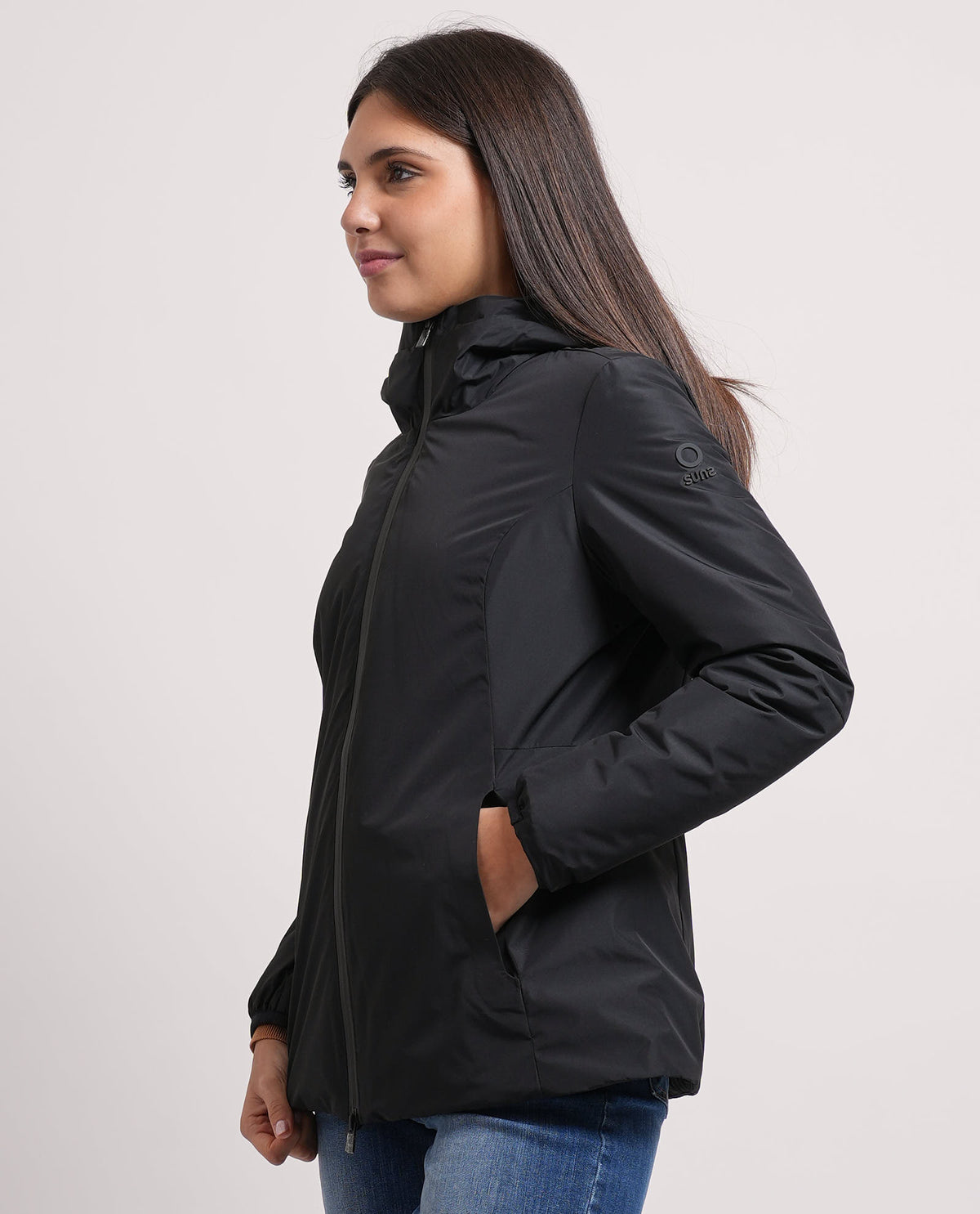Giubbotto donna Suns con cappuccio e fullzip 