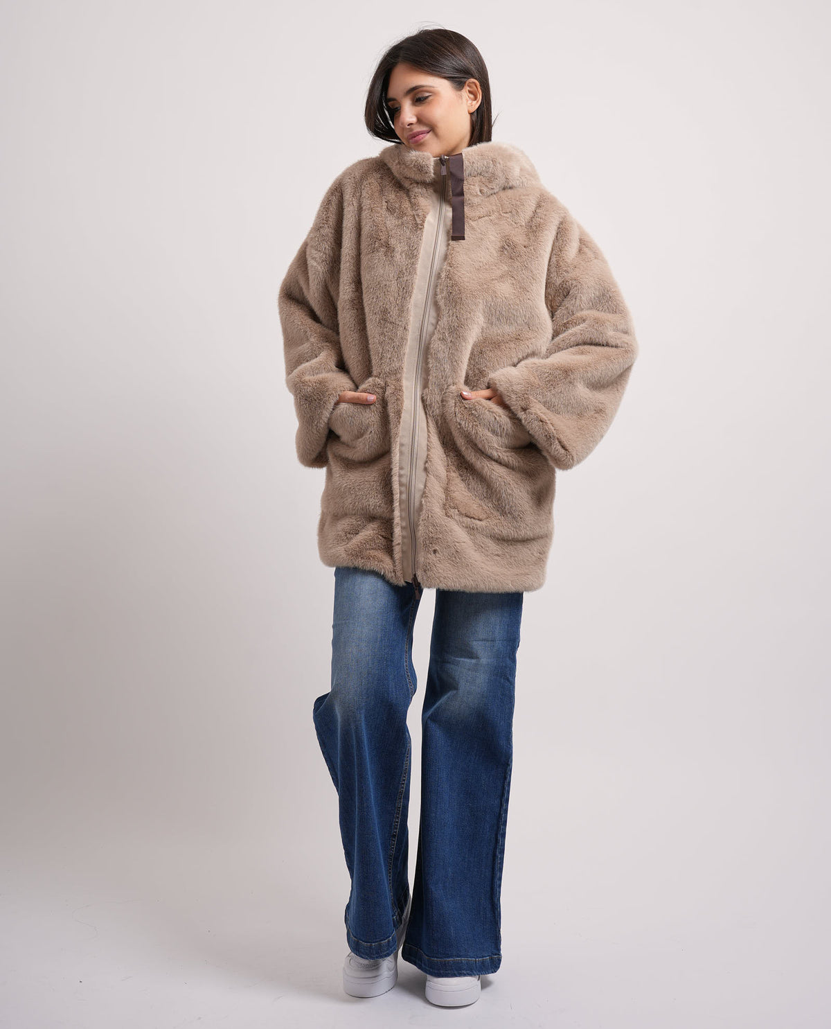 Giubbotto donna reversibile Suns con cappuccio 