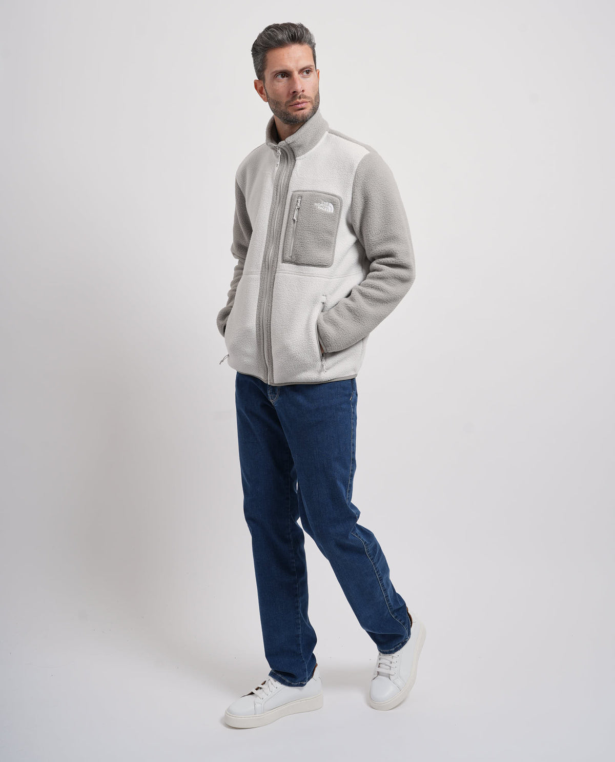 Giacca in pile uomo The North Face con zip integrale 