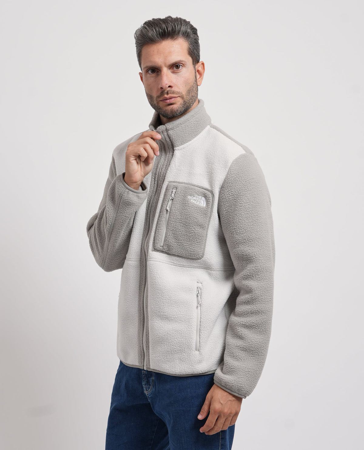 Giacca in pile uomo The North Face con zip integrale 