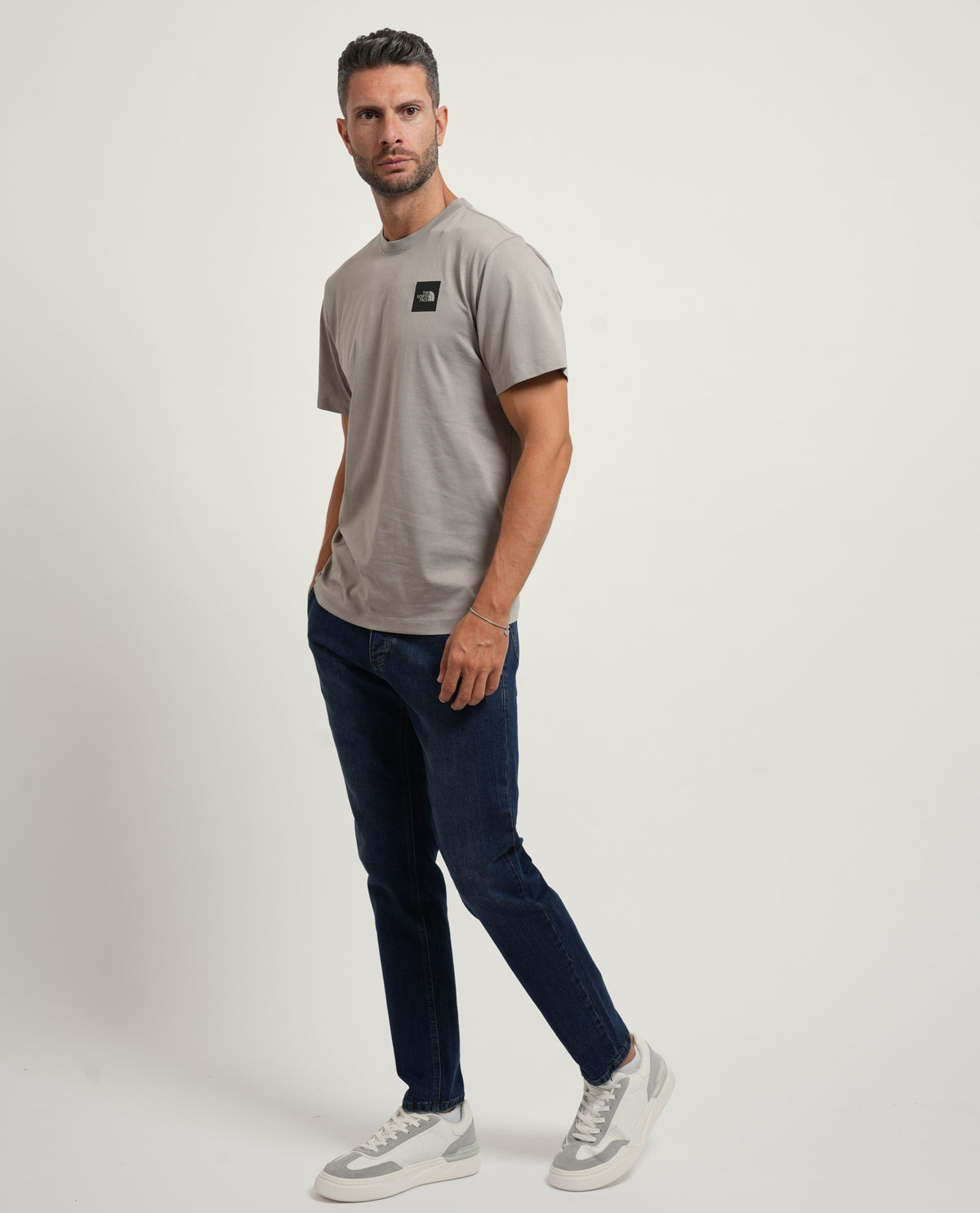 T-shirt uomo The North Face doppio logo 
