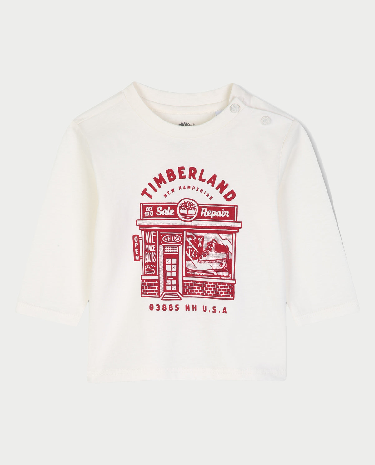 Maglia a manica lunga Timberland bambino con stampa 