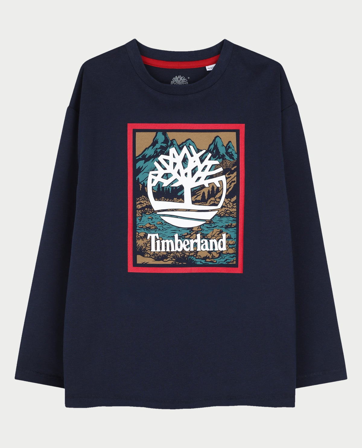 Maglia a maniche lunghe con stampa logo Timberland bambino 
