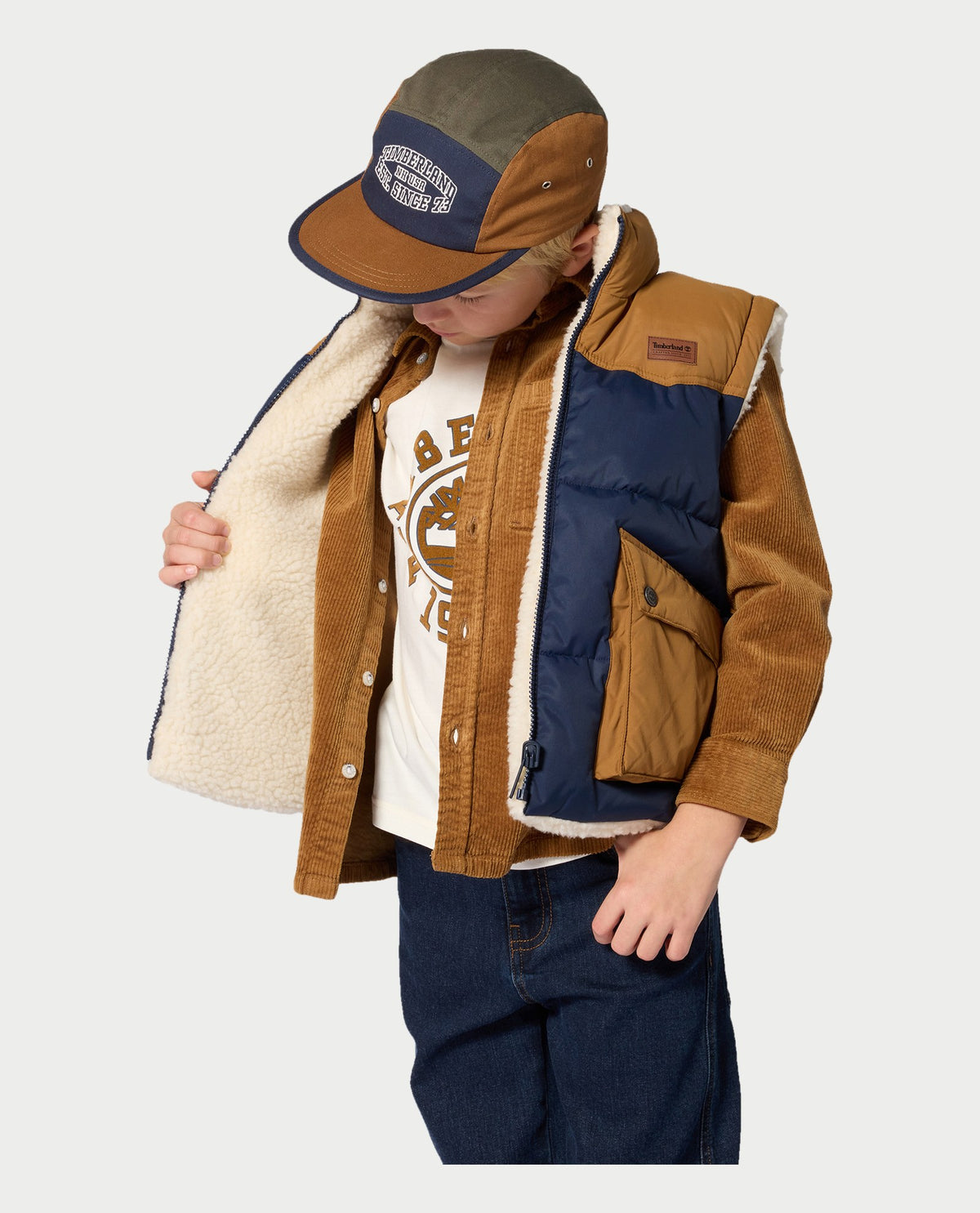Giubbotto imbottito a gilet Timberland bambino 