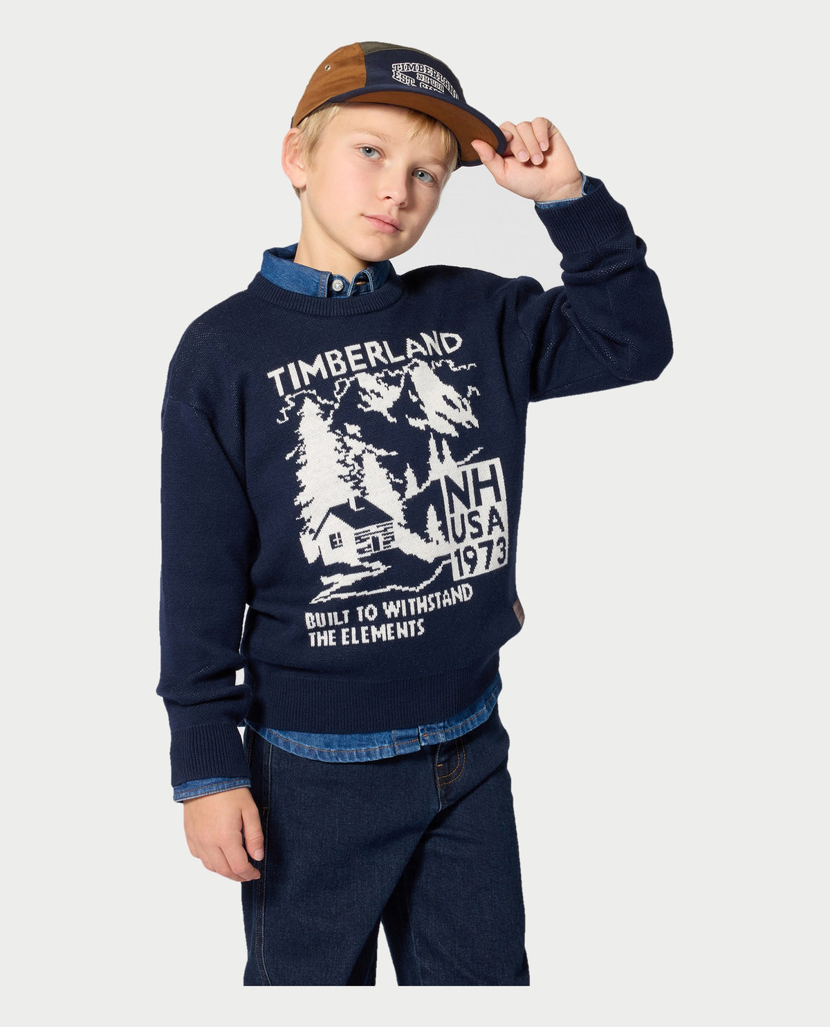 Maglione girocollo Timberland bambino 