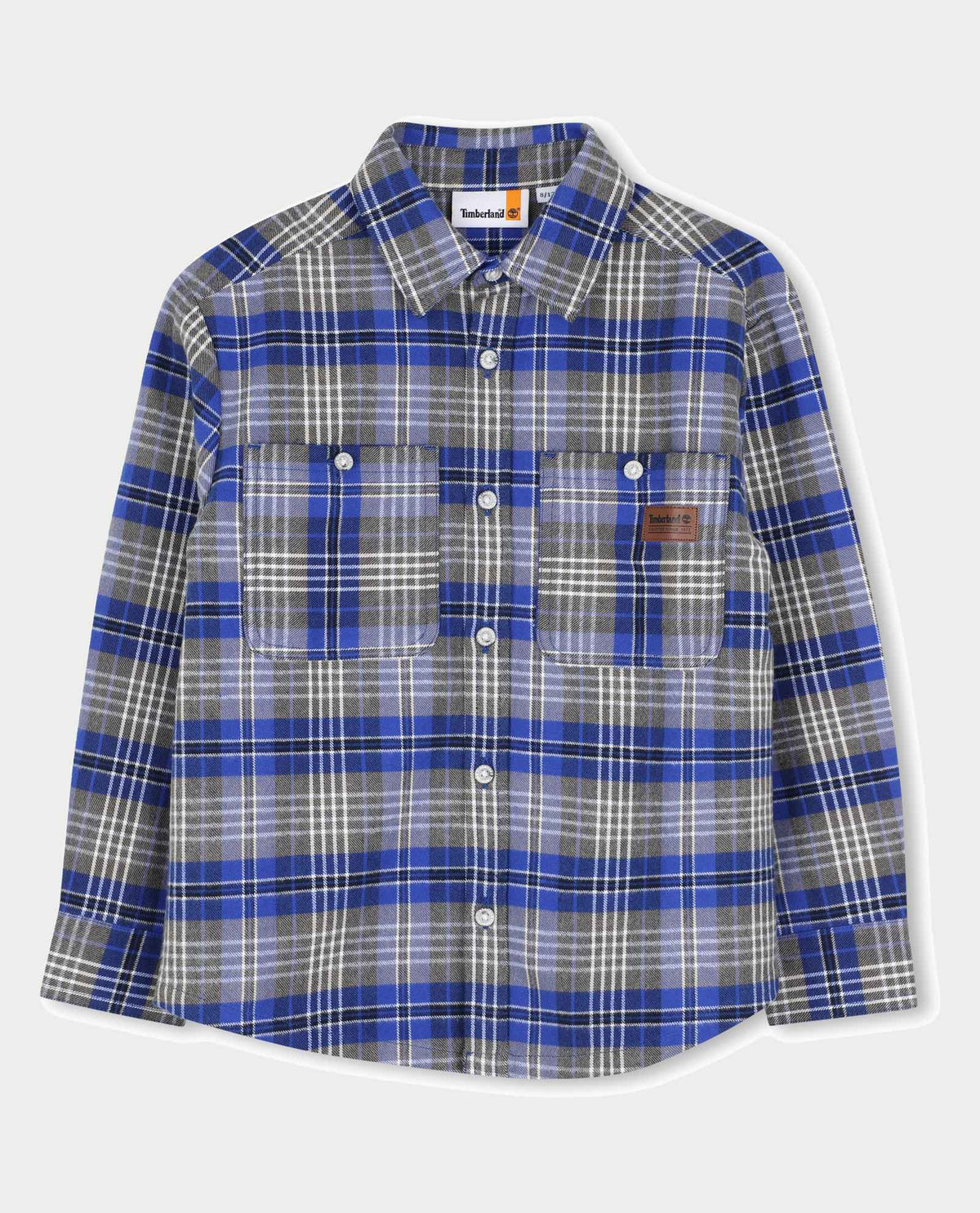 Camicia a scacchi blu Timberland bambino 