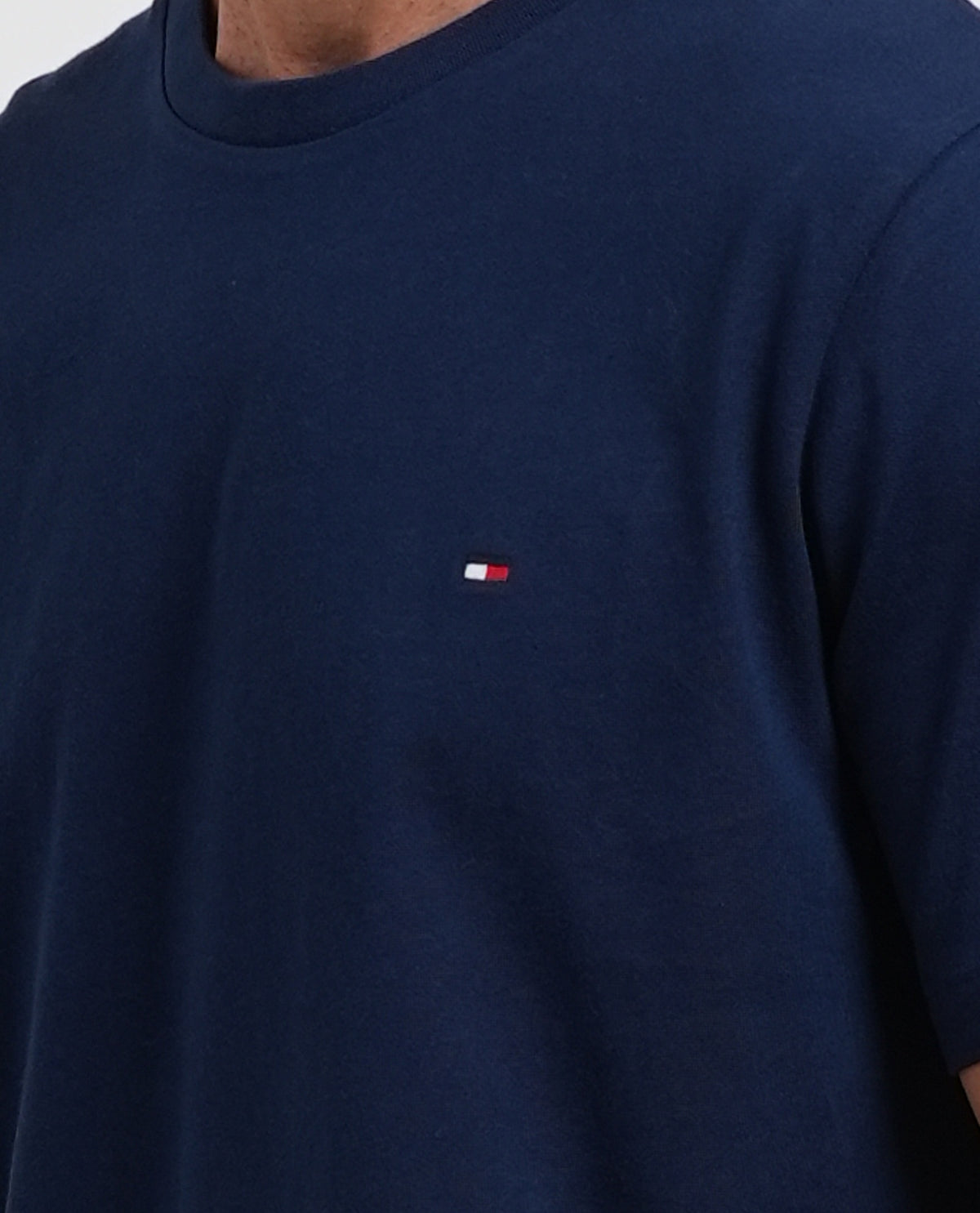 T-shirt girocollo uomo Tommy Hilfiger con bandierina 