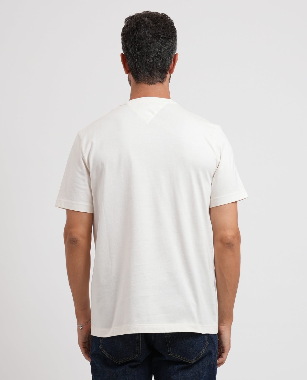 T-shirt girocollo uomo Tommy Hilfiger con bandierina 