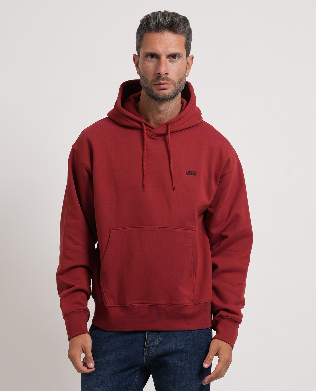 Felpa uomo Vans con cappuccio e logo ricamato 