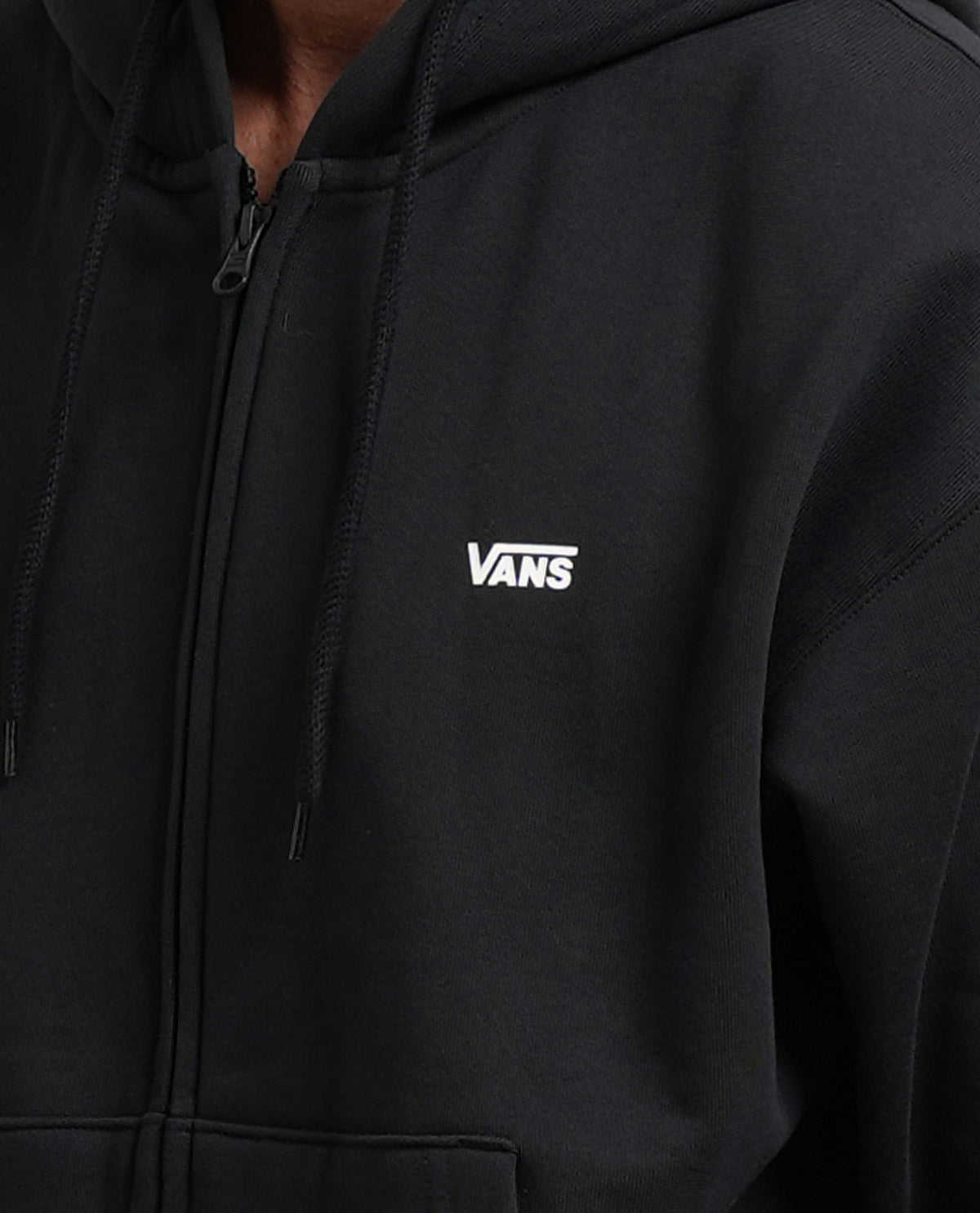 Felpa uomo Vans fullzip e logo in petto 