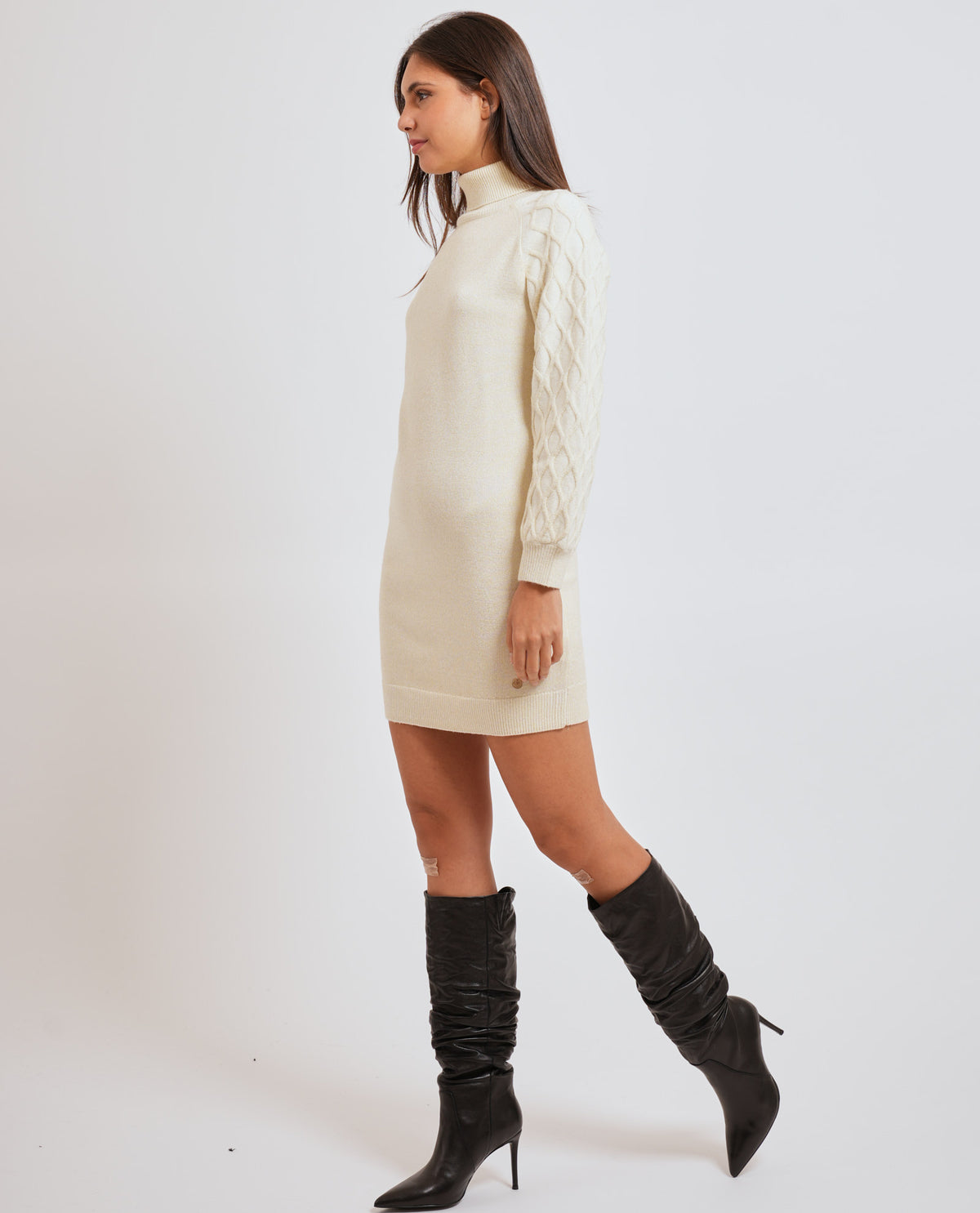 Vestito donna Yes Zee a collo alto 