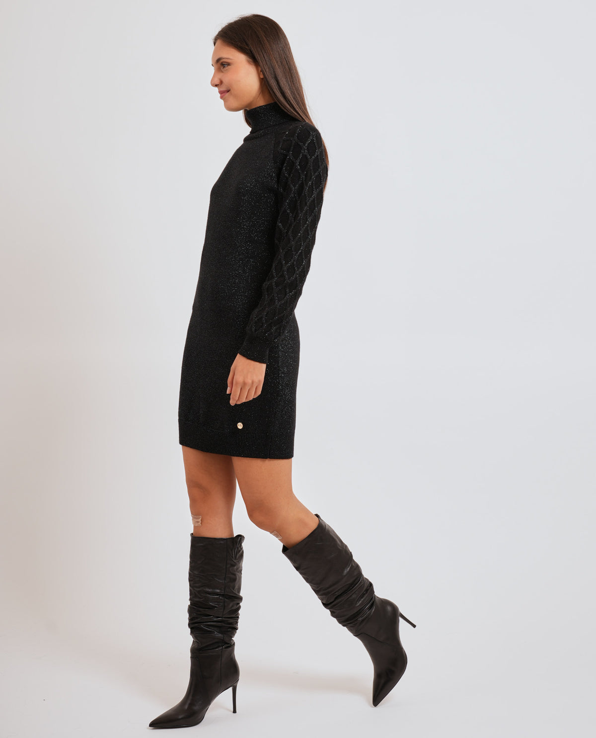 Vestito donna Yes Zee a collo alto 