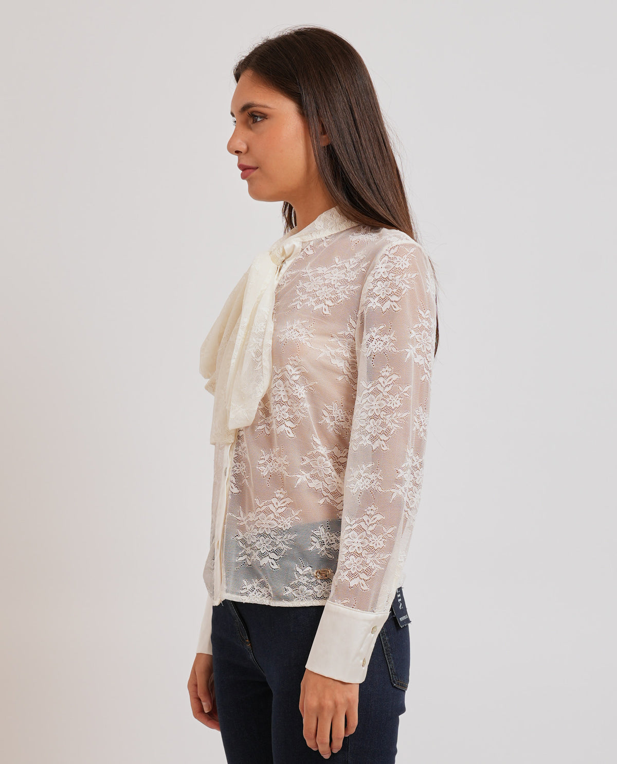 Camicia donna Yes Zee con fiocco 