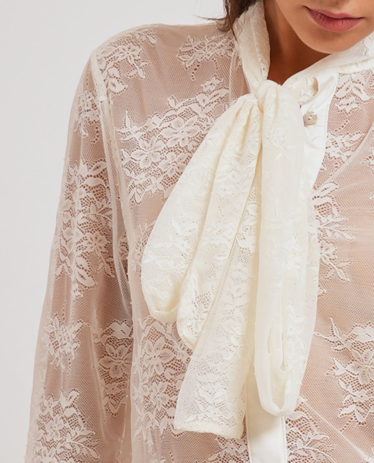 Camicia donna Yes Zee con fiocco 