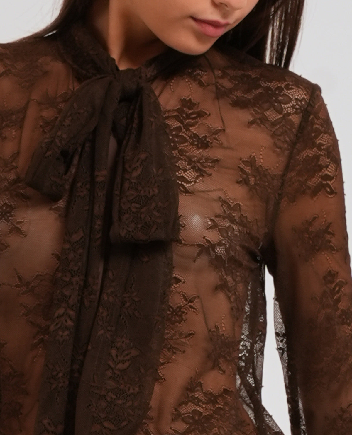 Camicia donna Yes Zee con fiocco 