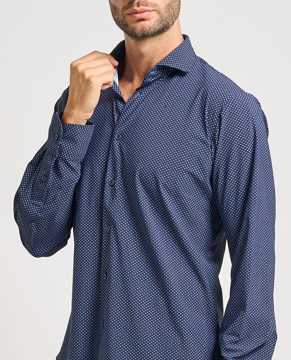 Camicia uomo Yes Zee a microfantasia 