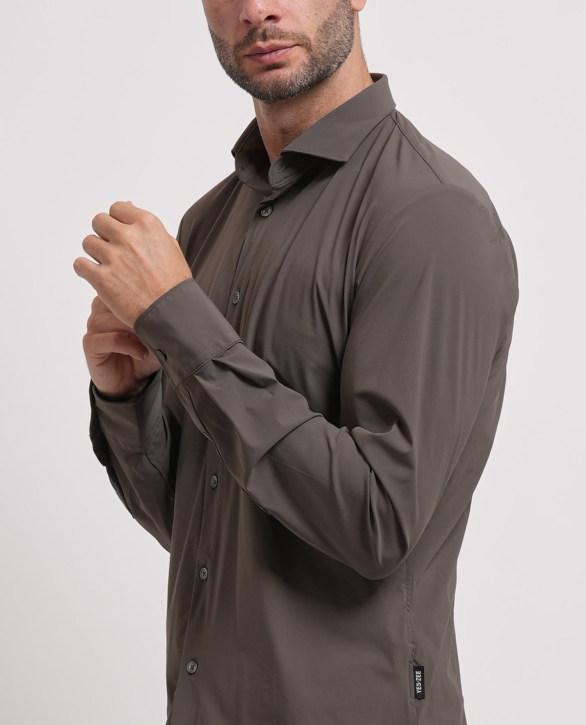 Camicia uomo Yes Zee tinta unita 