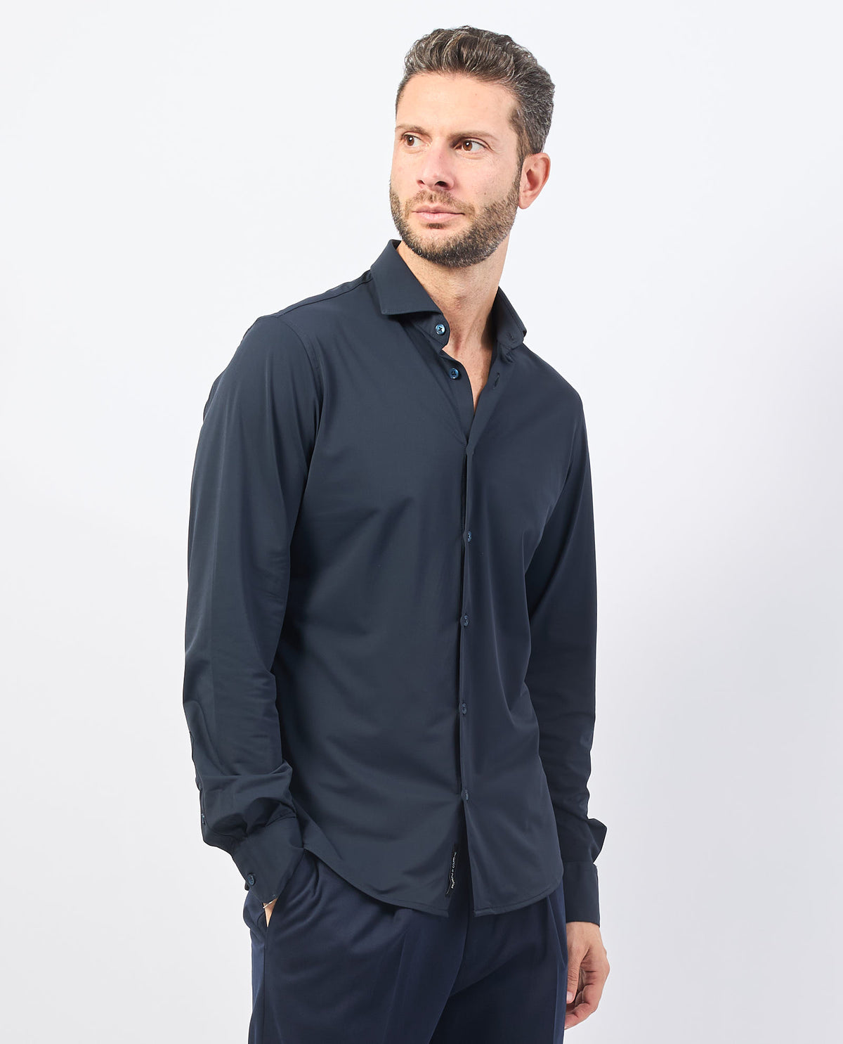 Camicia uomo Yes Zee tinta unita 