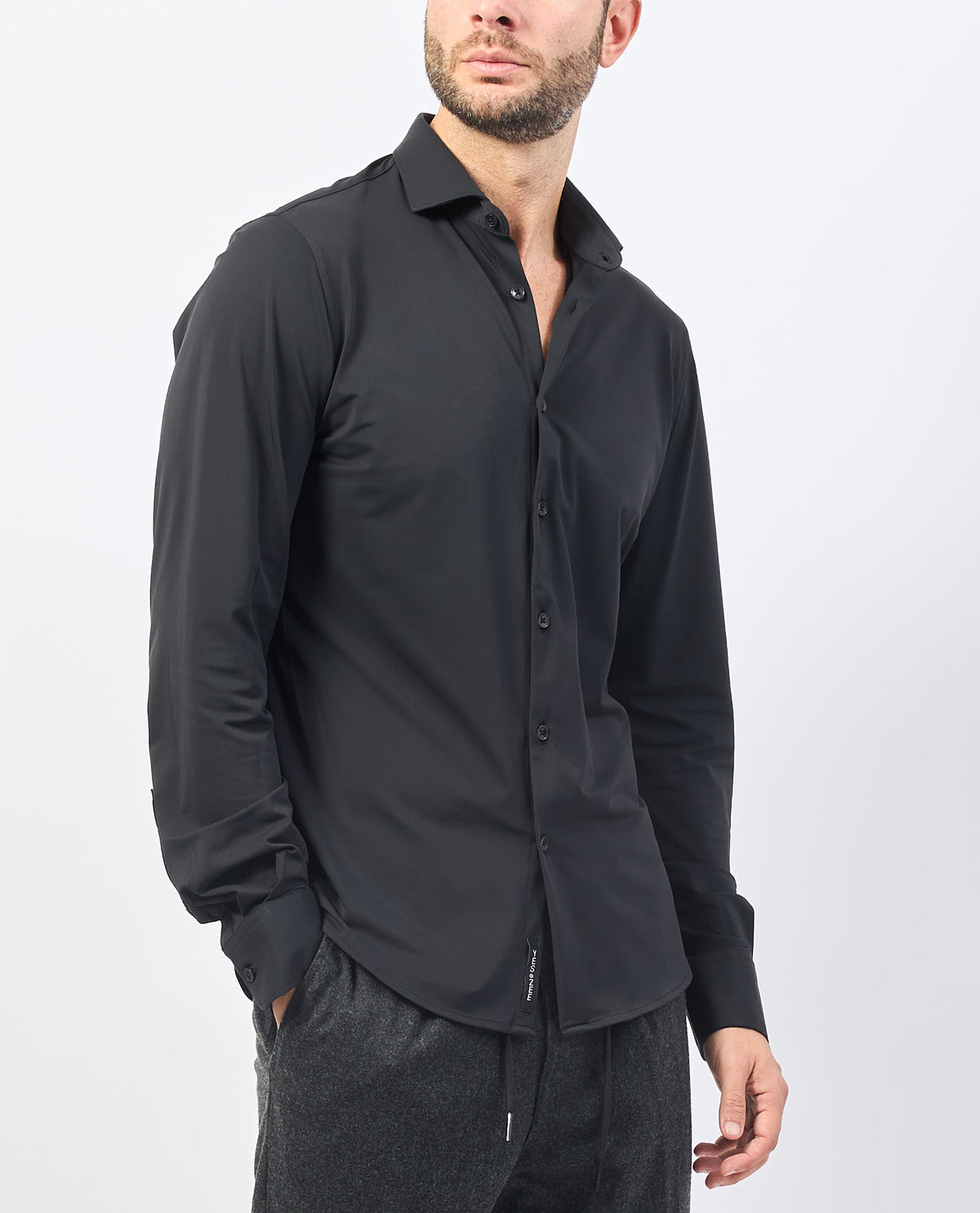 Camicia uomo Yes Zee tinta unita 