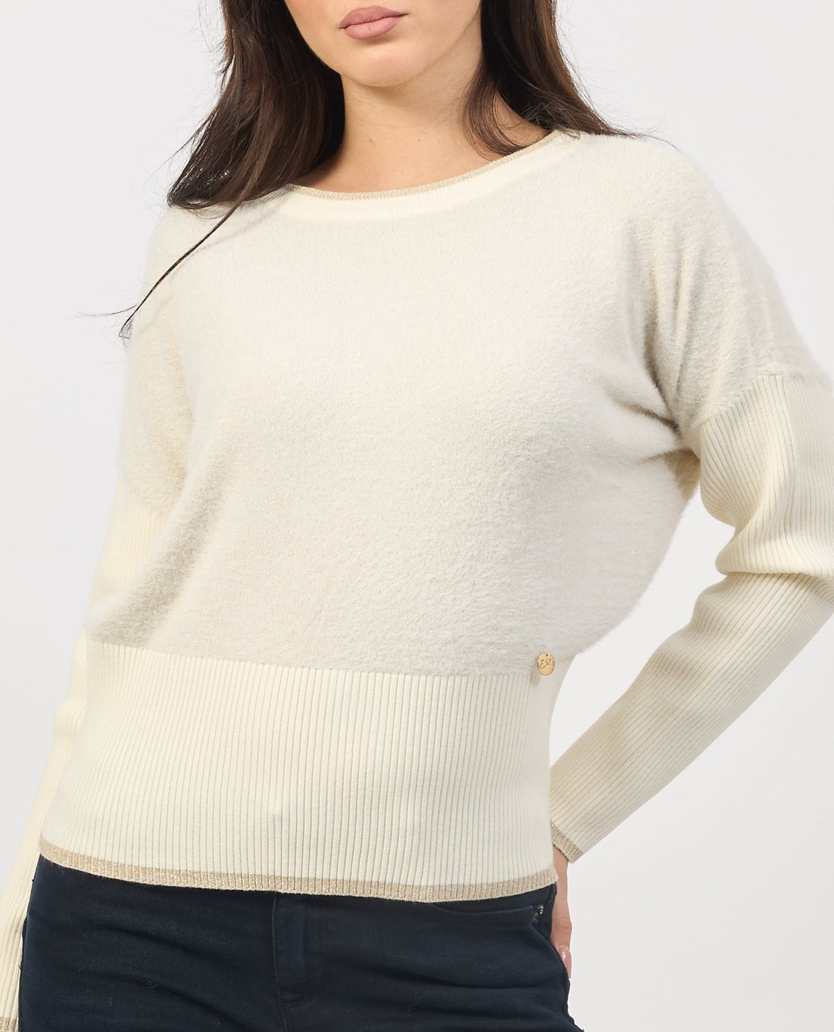 Maglione donna Yes Zee a manica scesa 