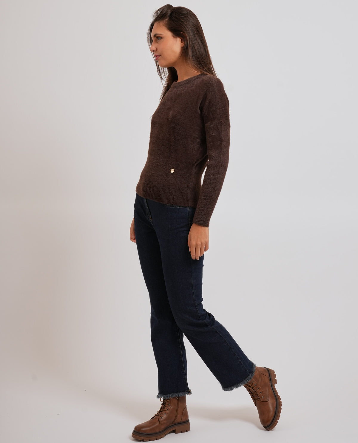 Maglione donna Yes Zee a manica scesa 