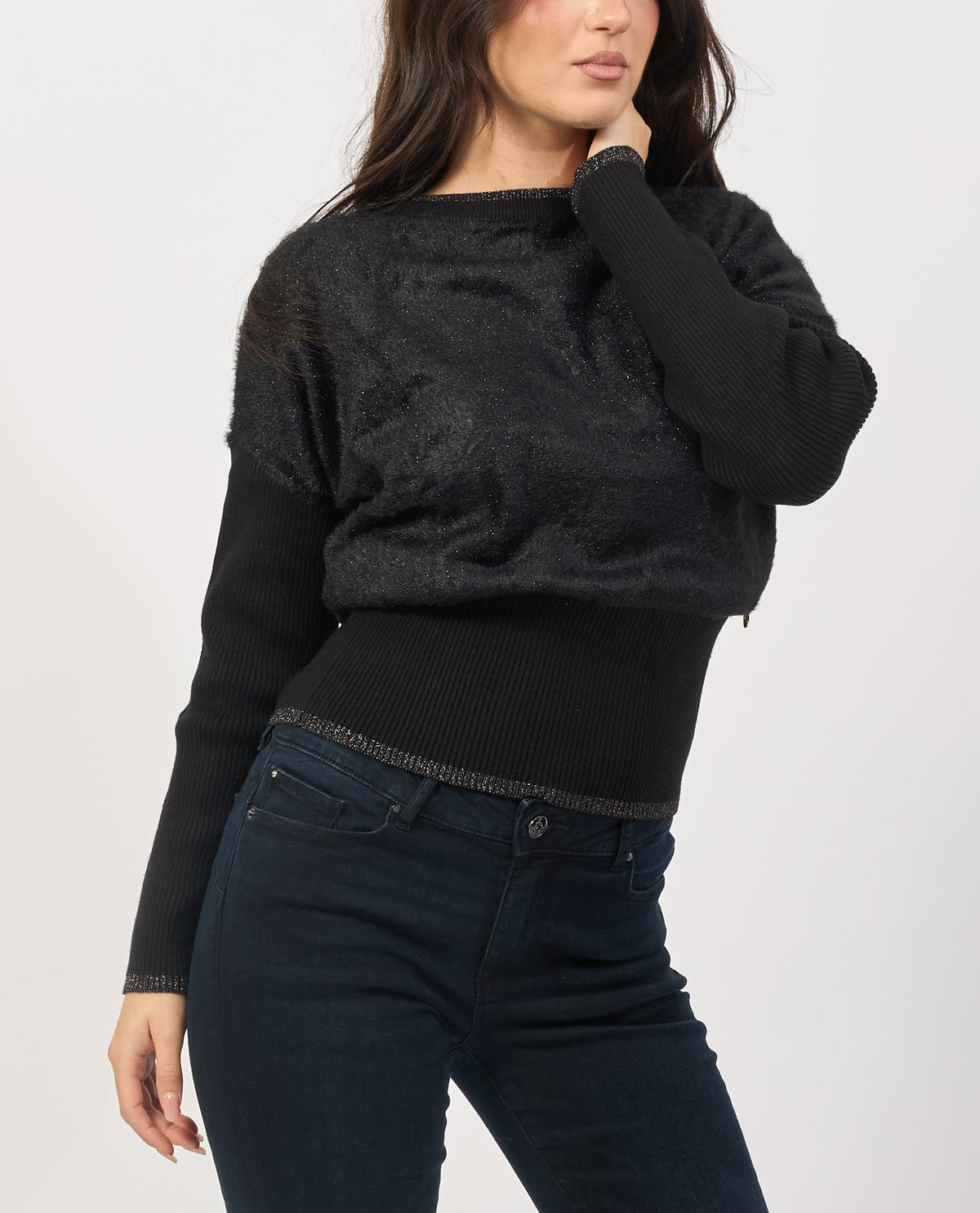 Maglione donna Yes Zee a manica scesa 