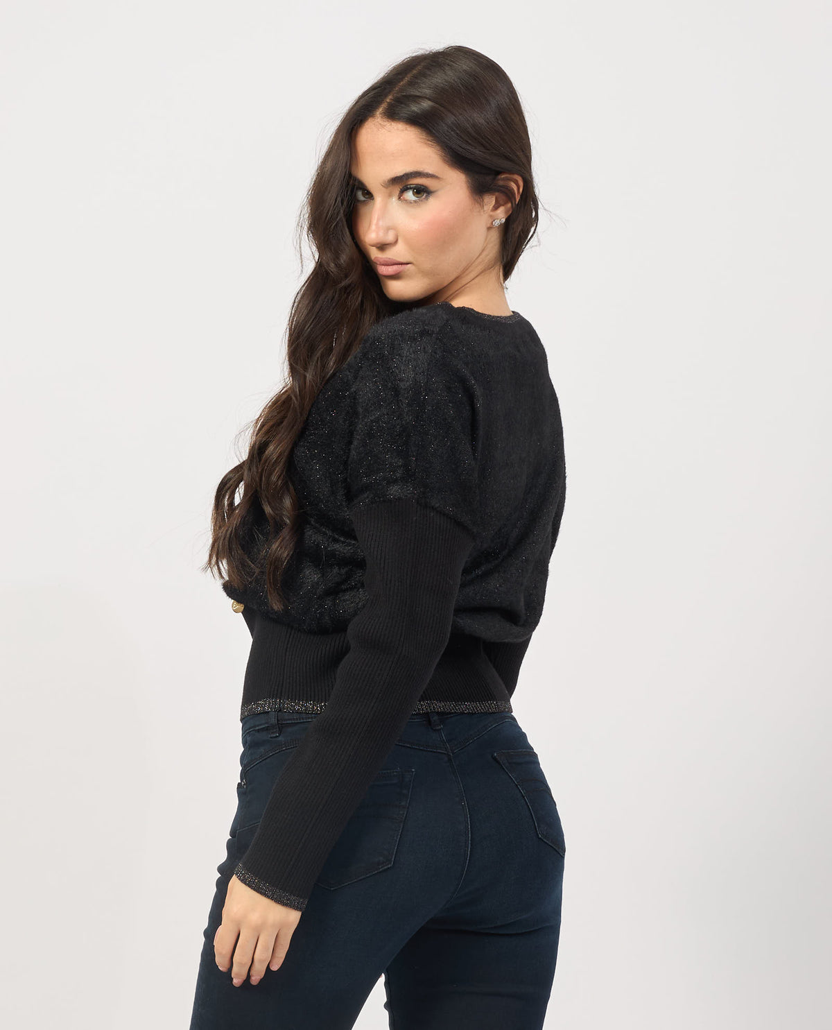 Maglione donna Yes Zee a manica scesa 