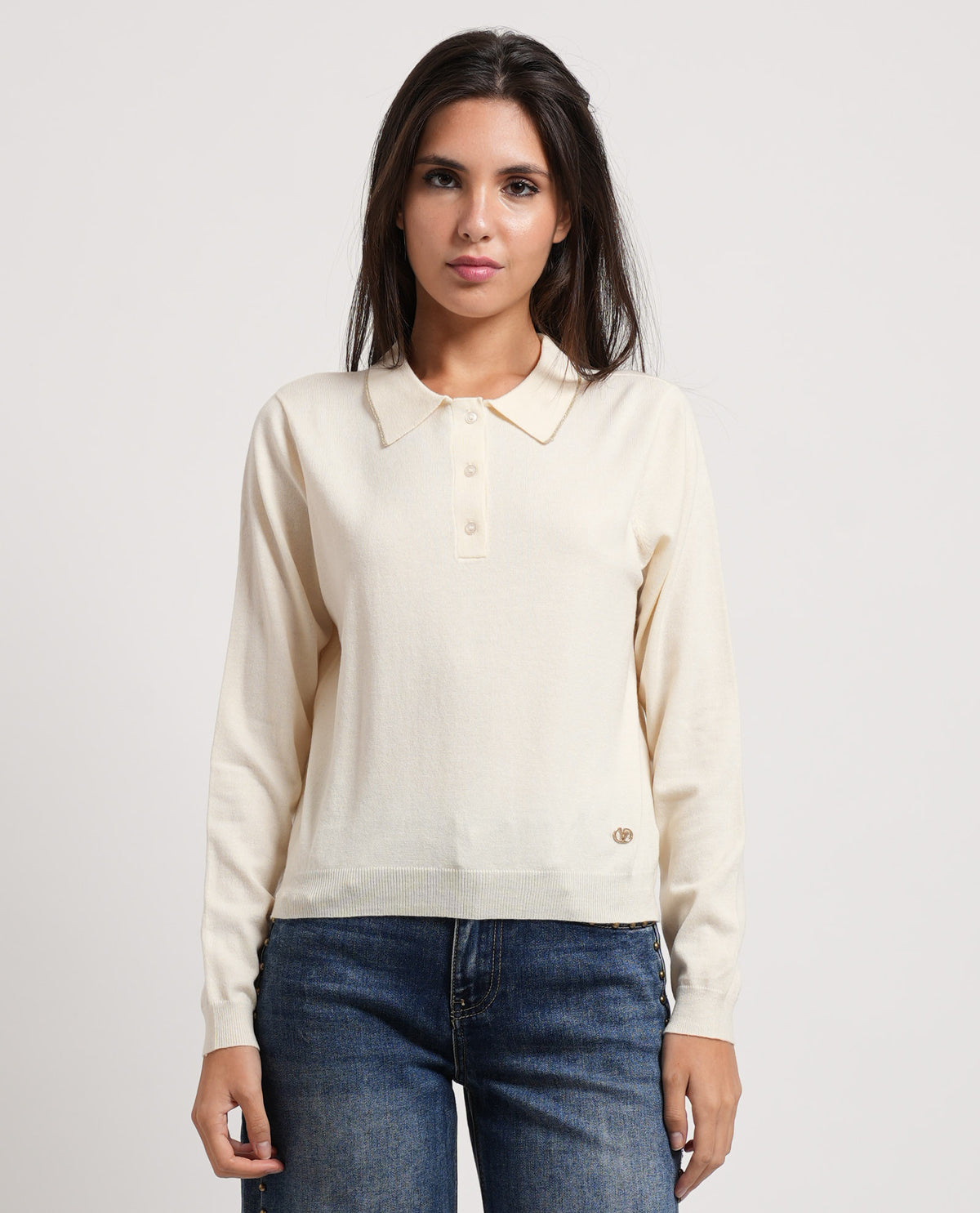 Maglia donna Yes Zee colletto a polo 