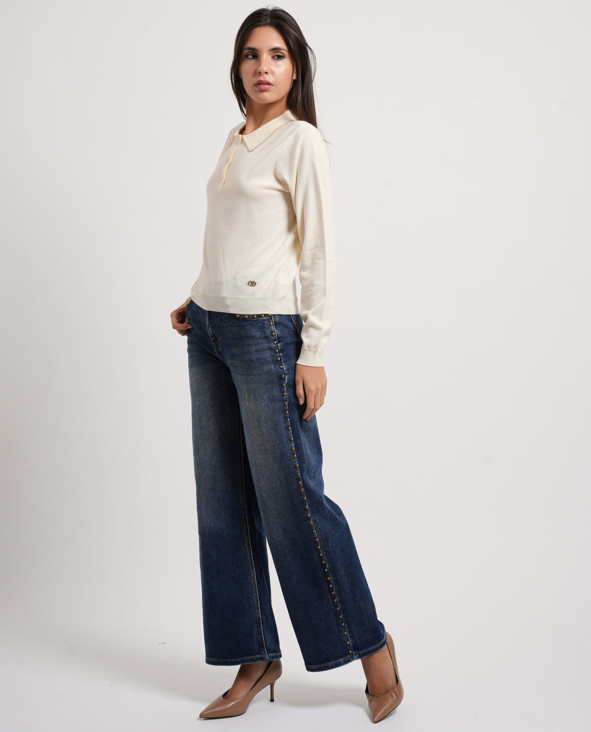 Maglia donna Yes Zee colletto a polo 