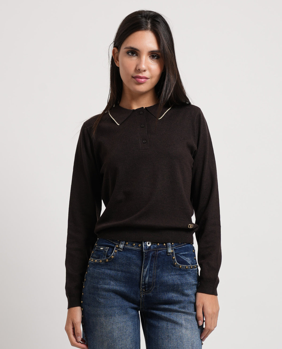 Maglia donna Yes Zee colletto a polo 