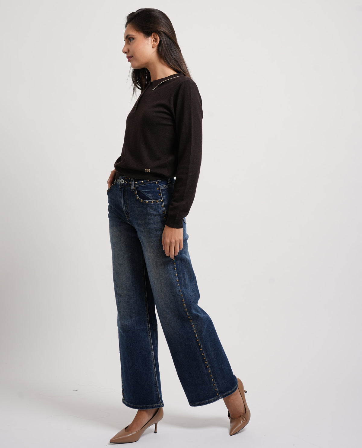 Maglia donna Yes Zee colletto a polo 