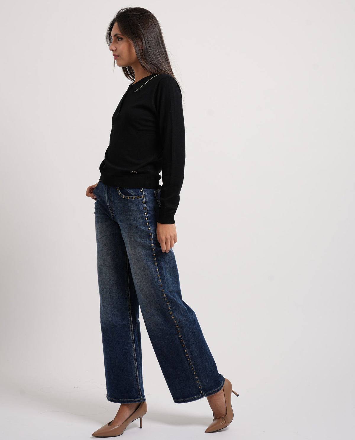 Maglia donna Yes Zee colletto a polo 