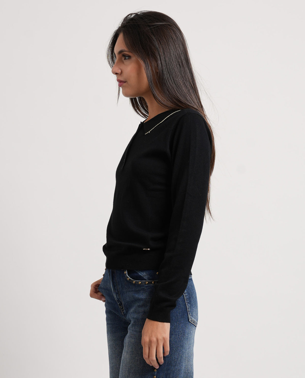 Maglia donna Yes Zee colletto a polo 