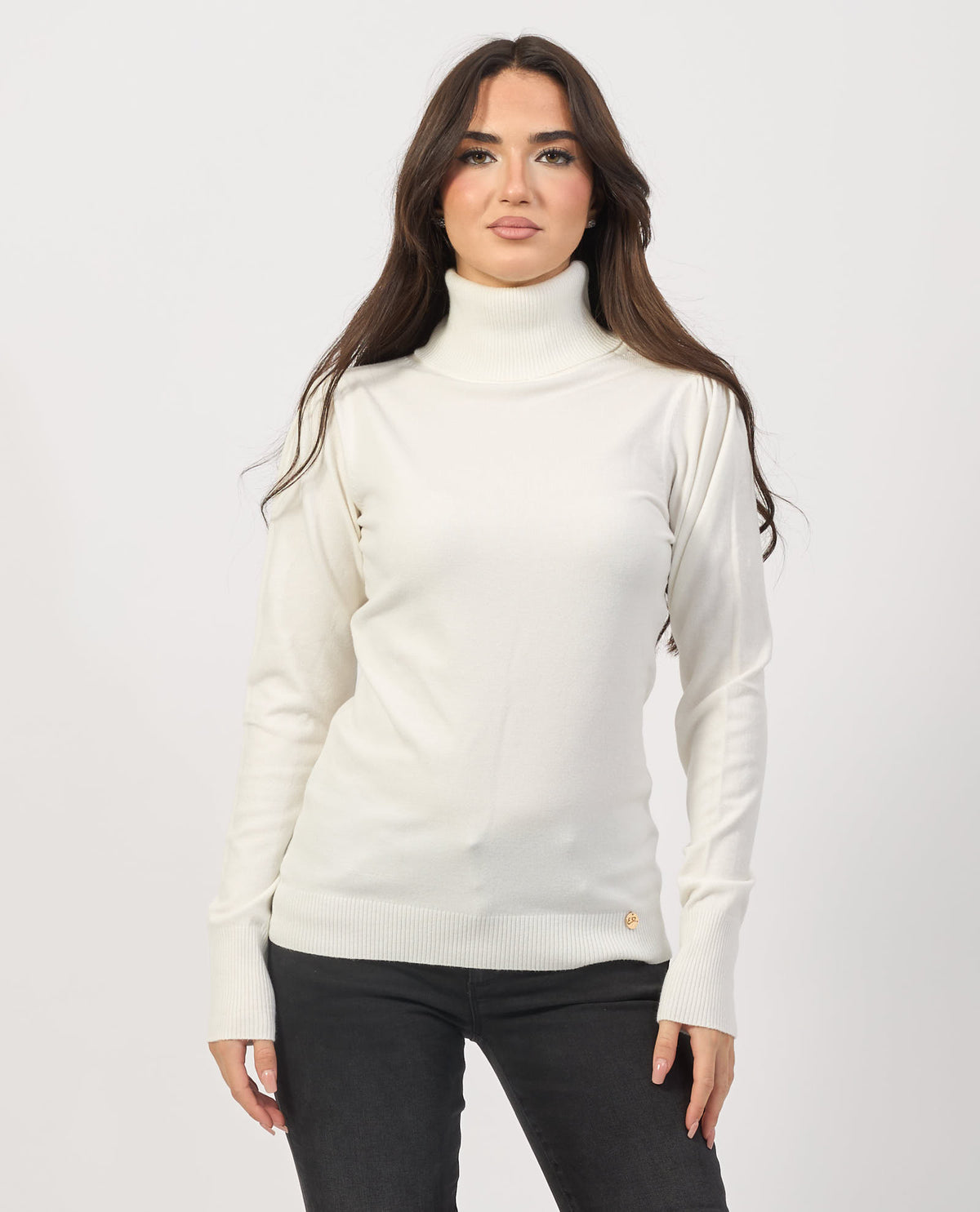 Dolcevita donna Yes Zee con maniche a sbuffo 