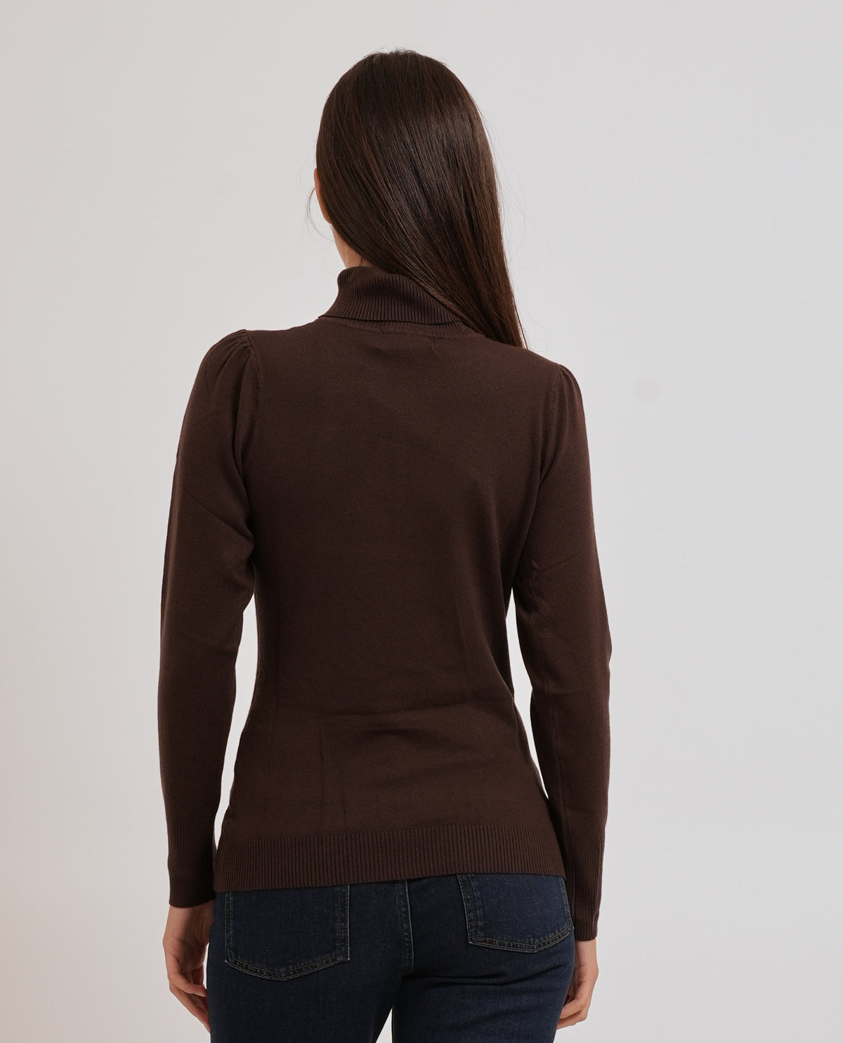 Dolcevita donna Yes Zee con maniche a sbuffo 