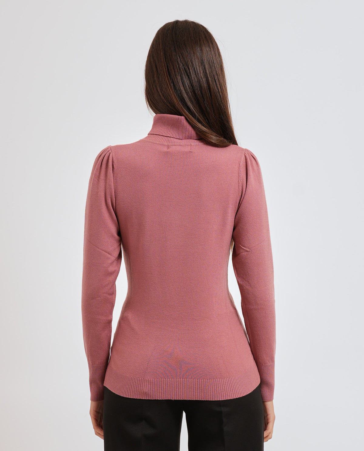 Dolcevita donna Yes Zee con maniche a sbuffo 