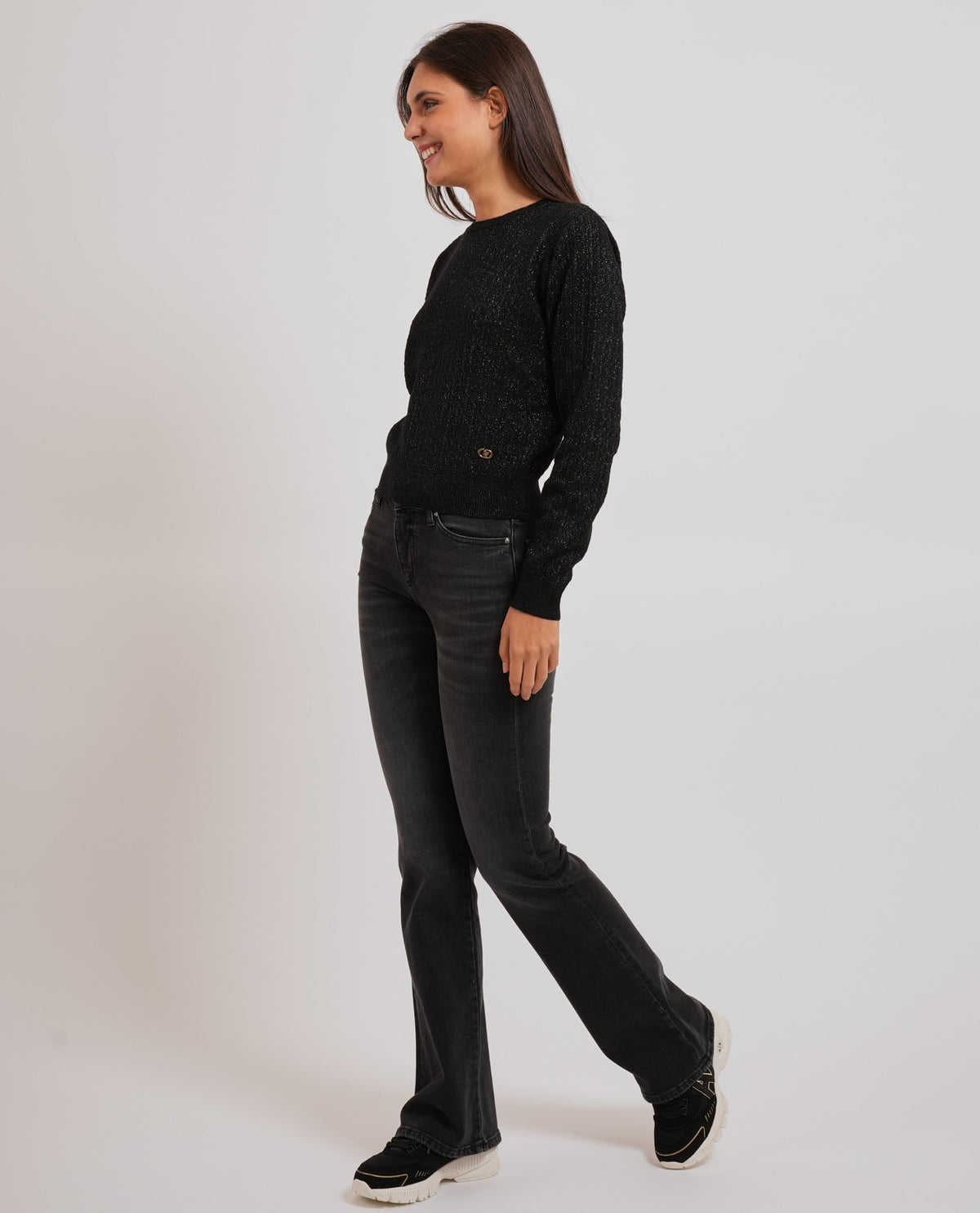 Maglione girocollo donna Yes Zee in misto lana 