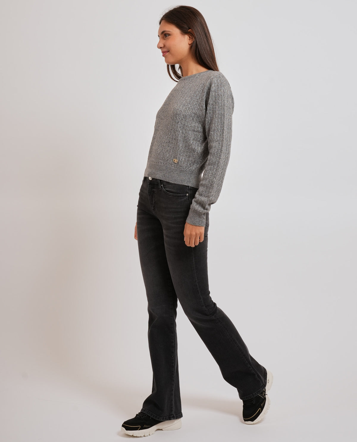 Maglione girocollo donna Yes Zee in misto lana 
