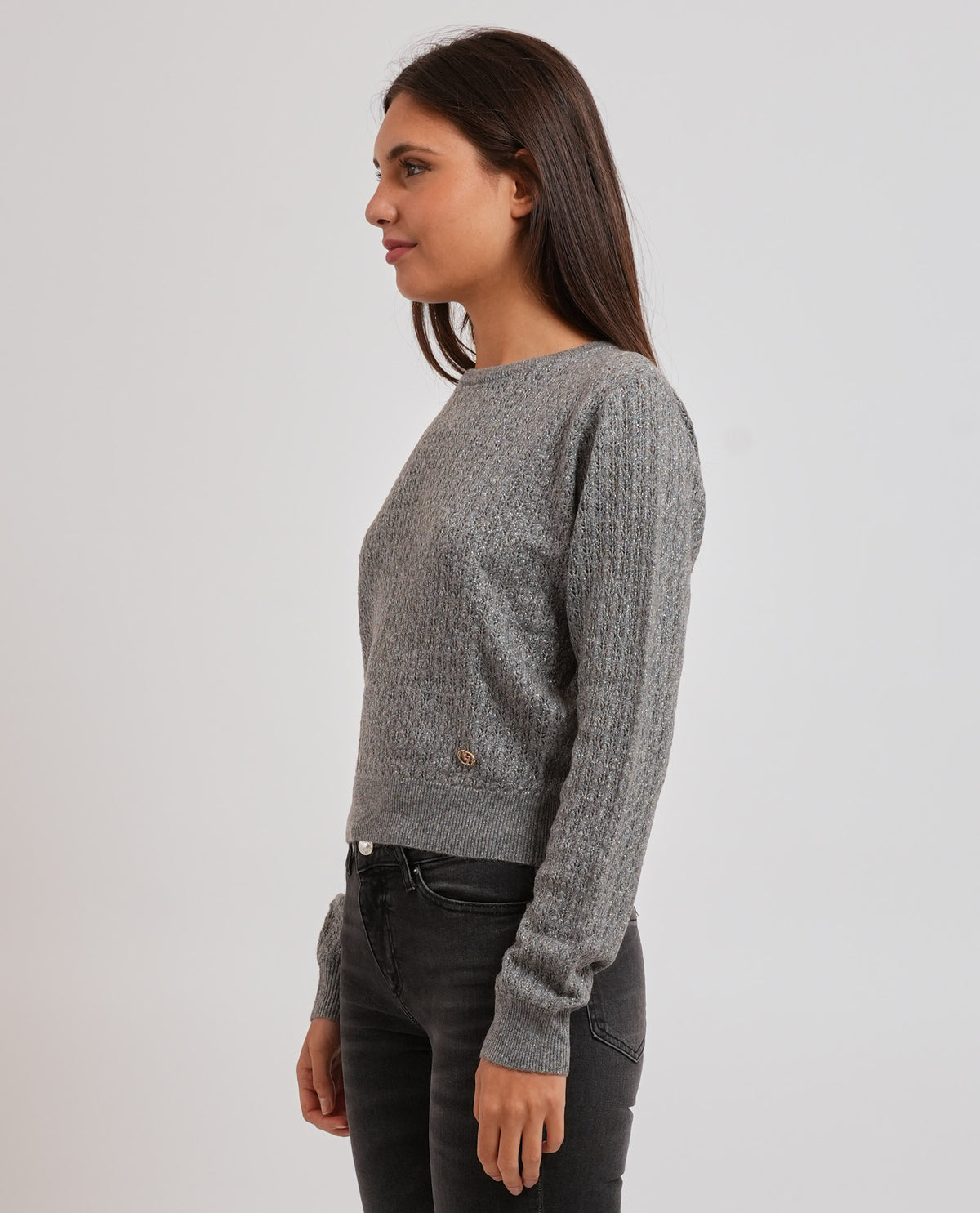 Maglione girocollo donna Yes Zee in misto lana 