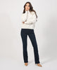 Women's soft mock neck sweater by Yes Zee