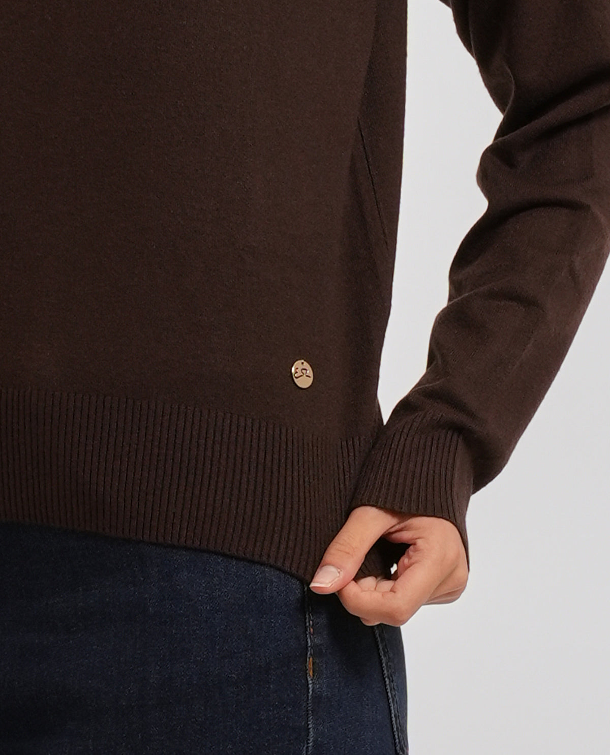 Maglione morbido donna Yes Zee a lupetto 