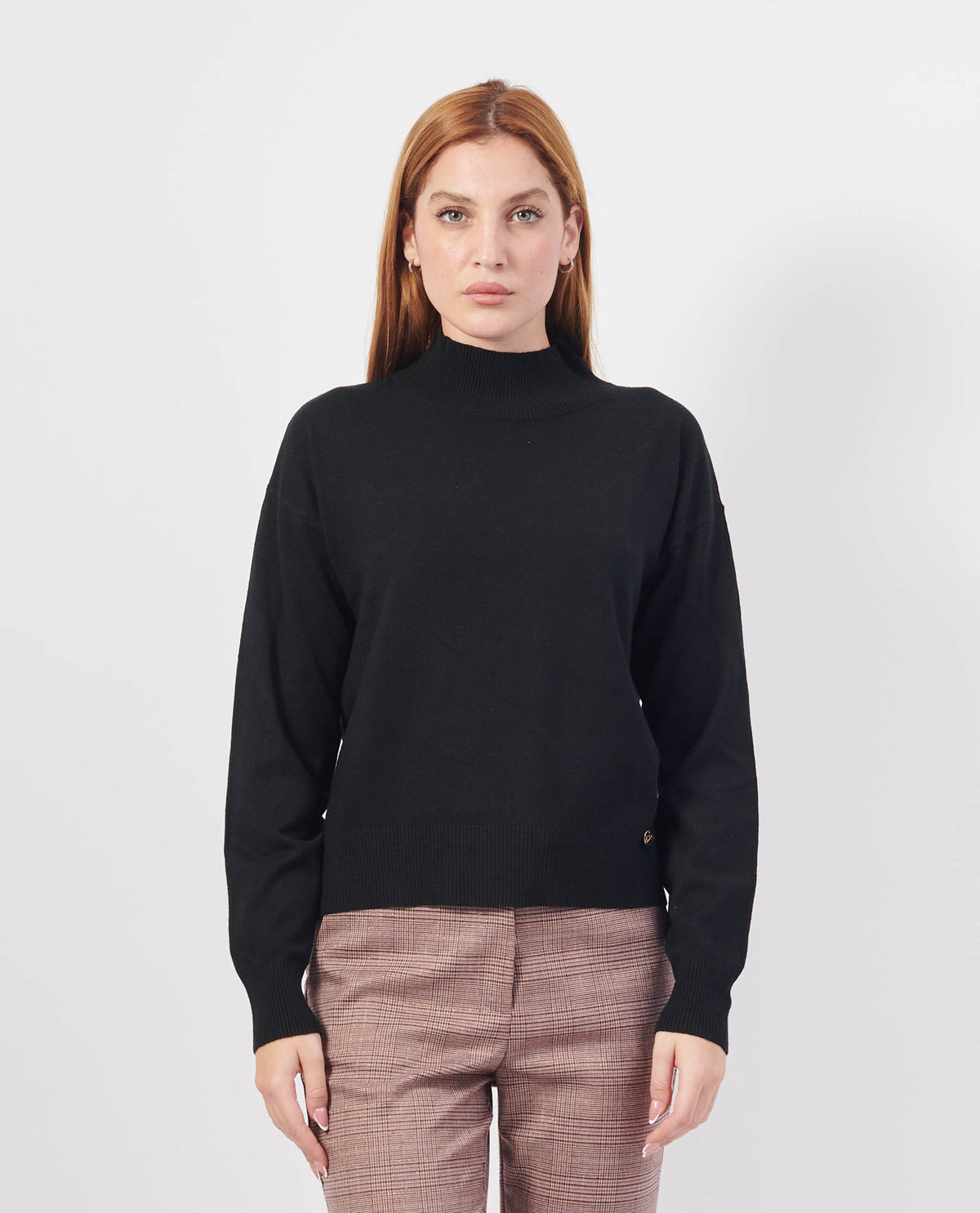 Maglione morbido donna Yes Zee a lupetto 