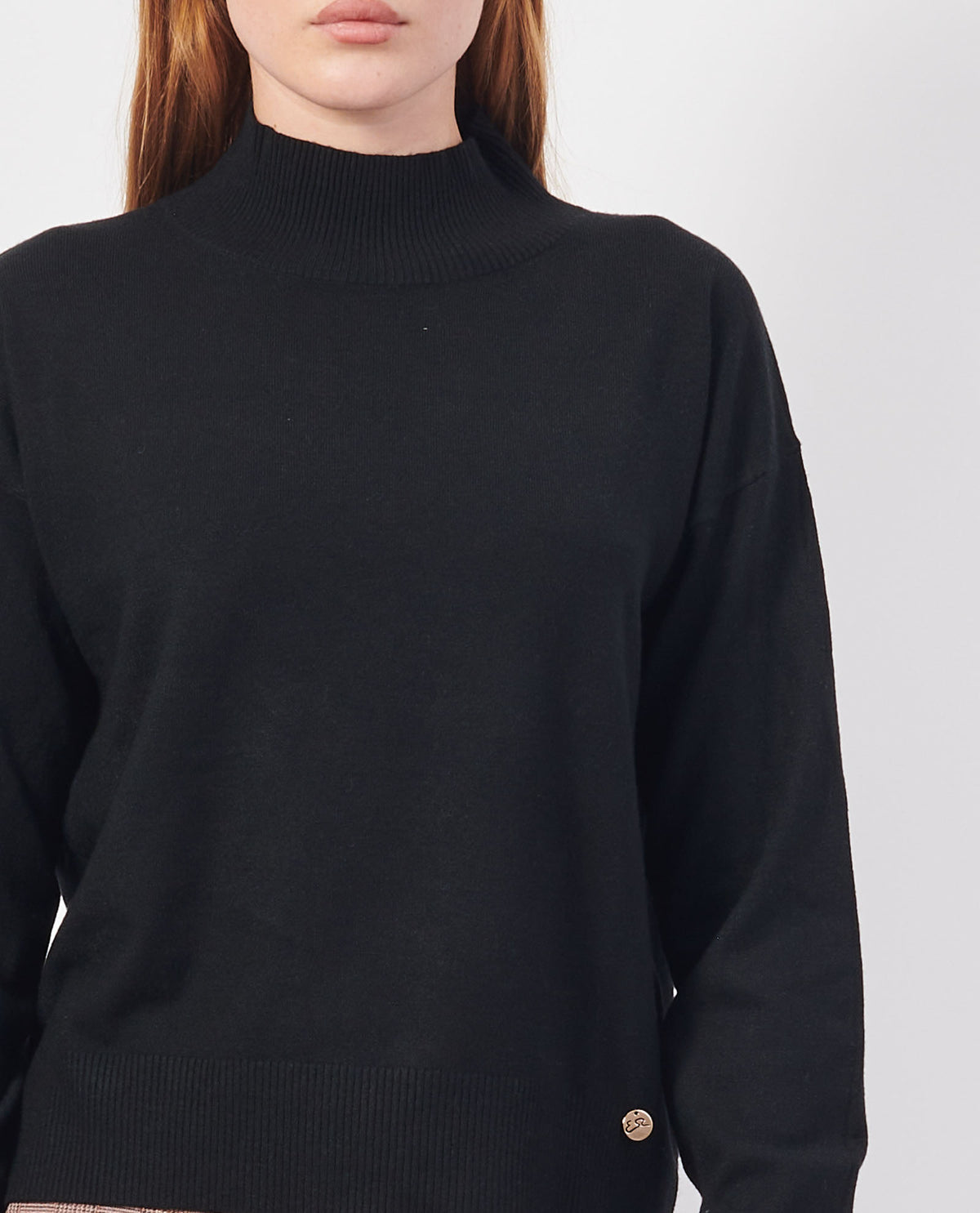Maglione morbido donna Yes Zee a lupetto 