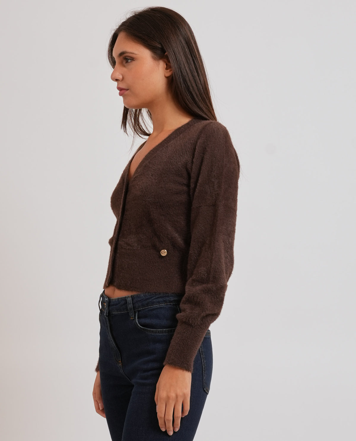 Cardigan donna Yes Zee con bottoni 