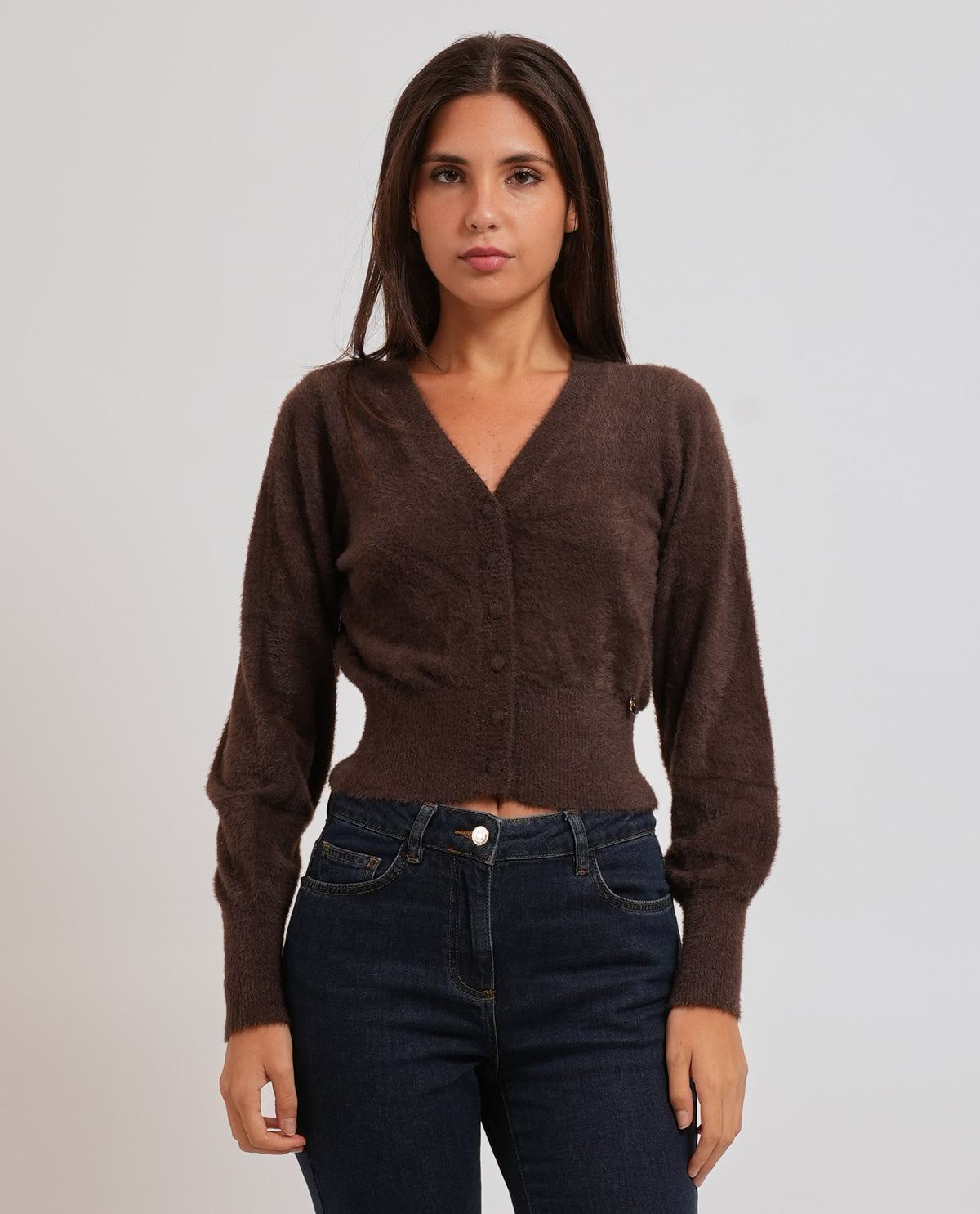Cardigan donna Yes Zee con bottoni 