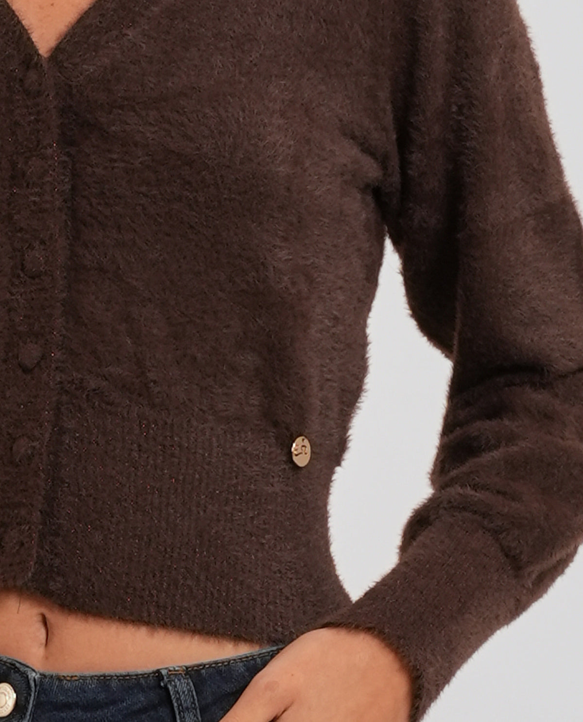 Cardigan donna Yes Zee con bottoni 