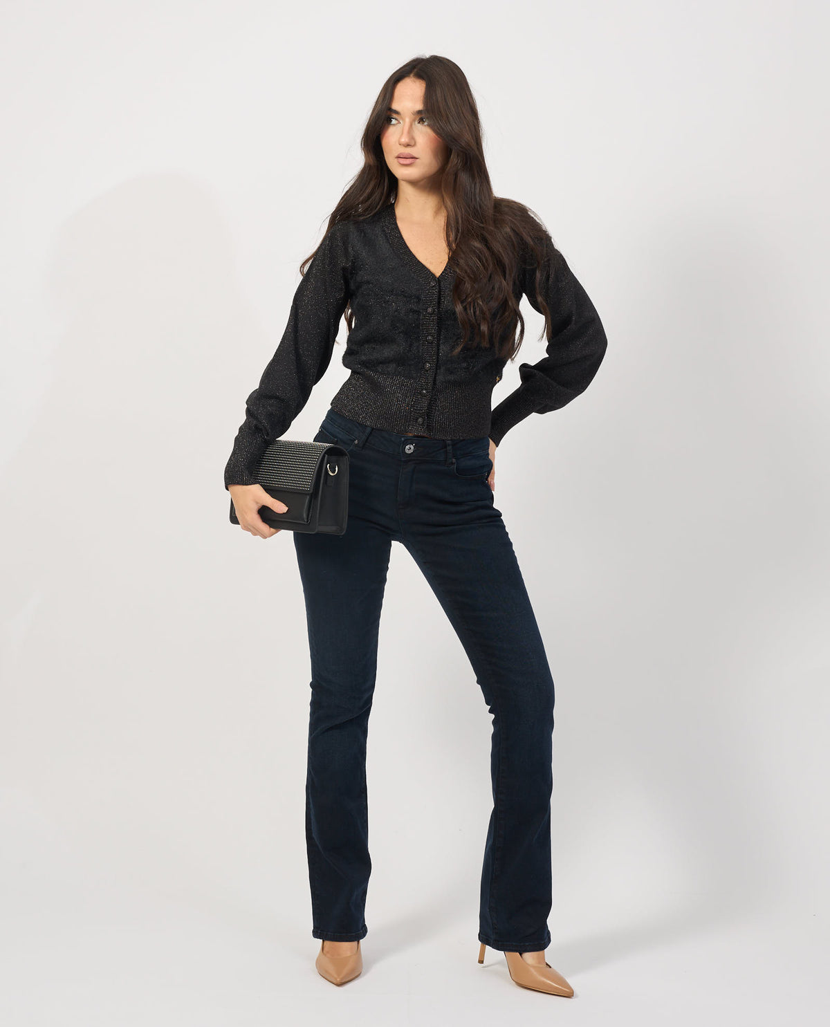 Cardigan donna Yes Zee con bottoni 