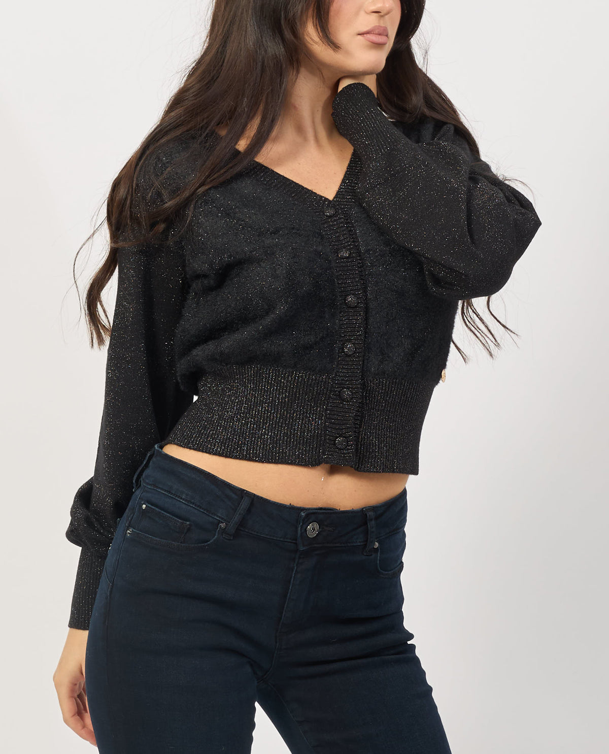 Cardigan donna Yes Zee con bottoni 