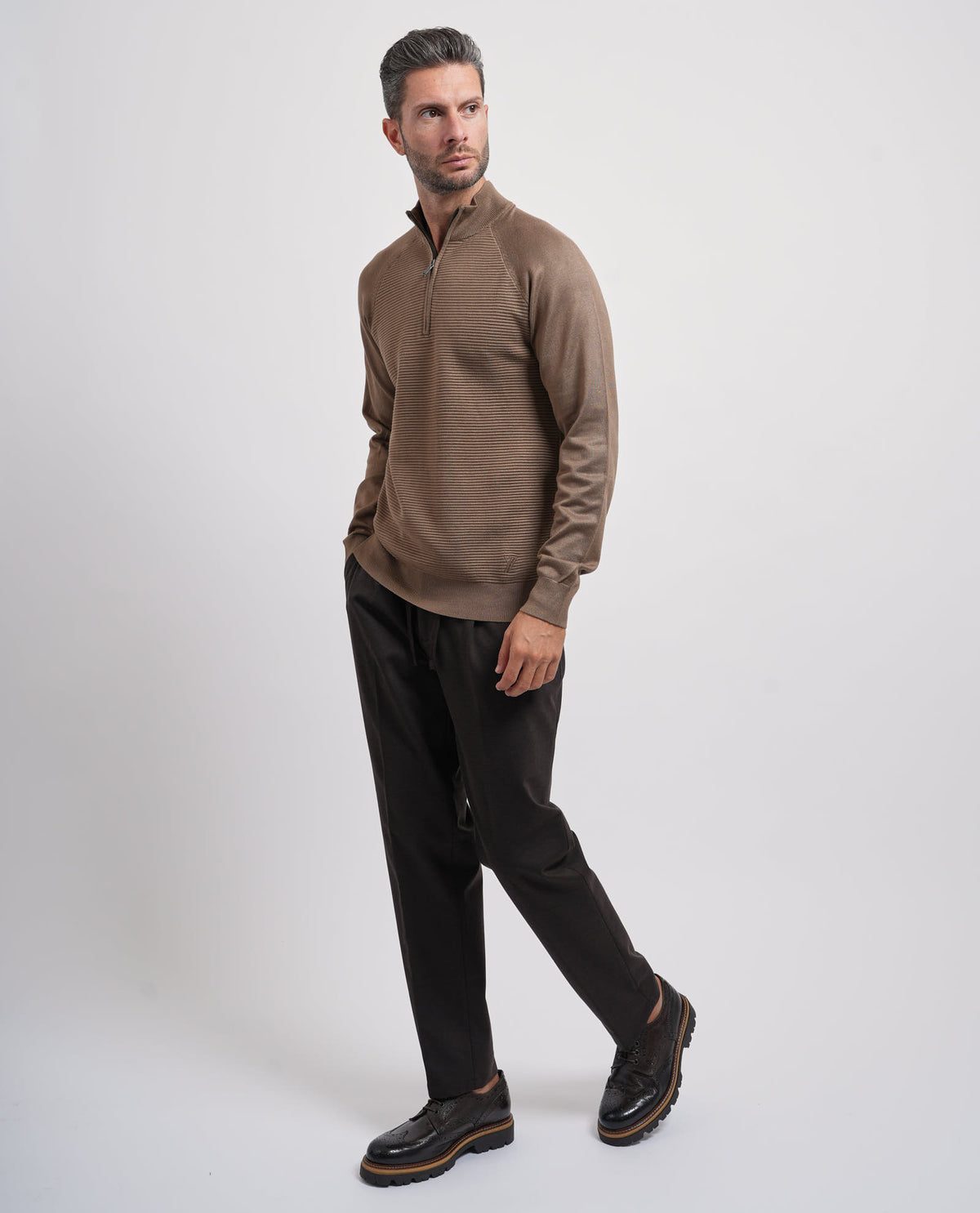 Maglione con zip Yes Zee uomo 